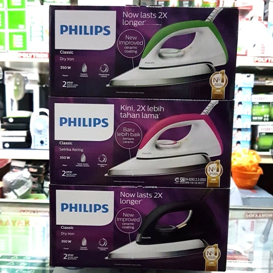 SETRIKA LISTRIK PHILIPS HD1173 HD 1173 CERAMIC IRON hd-1173