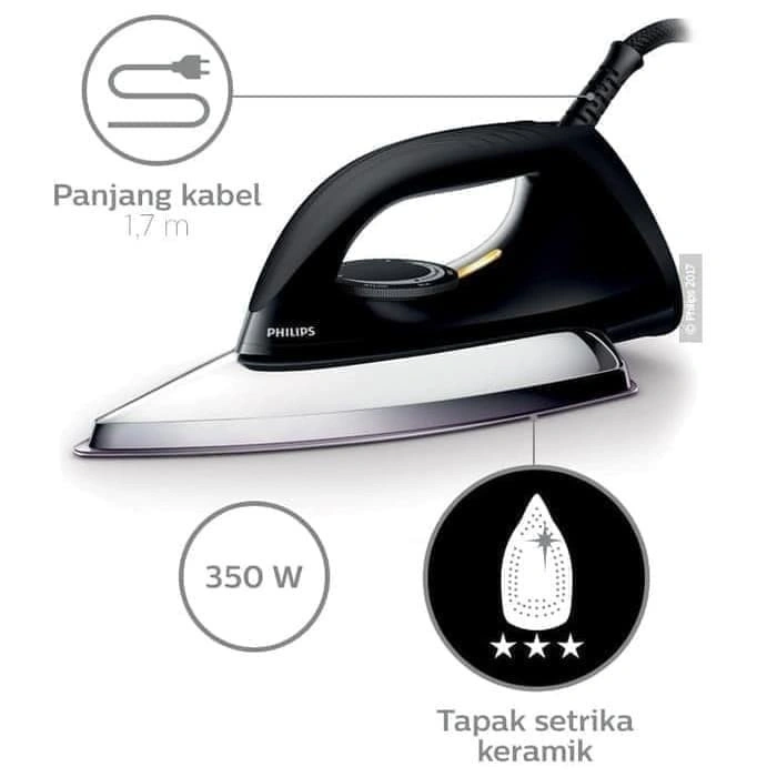 SETRIKA LISTRIK PHILIPS HD1173 HD 1173 CERAMIC IRON hd-1173