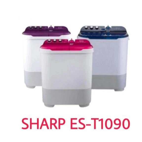 Sharp 10 Kg 2 Tabung Dolphinwave Series ES-T1090 Washer est1090 est 1090