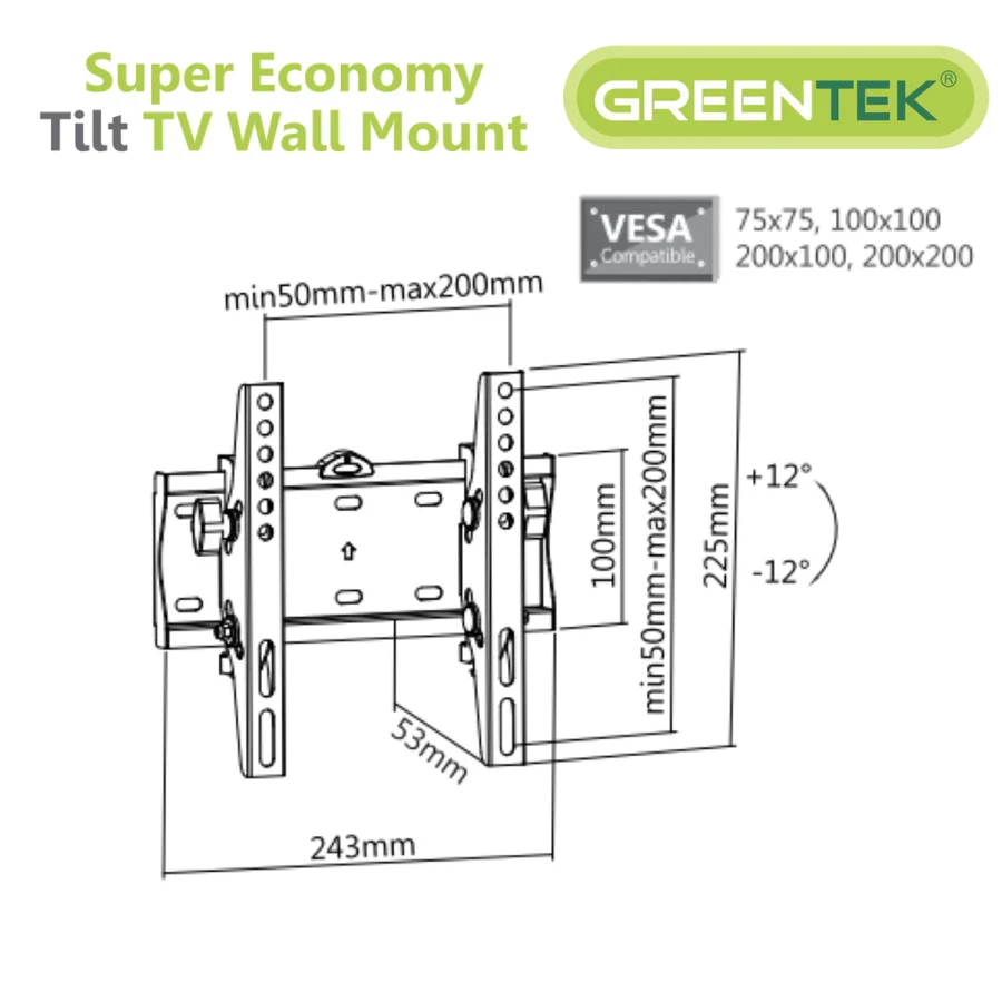 BRACKET TV BREKET TV LED INCH LED / LCD 32-43 inch
