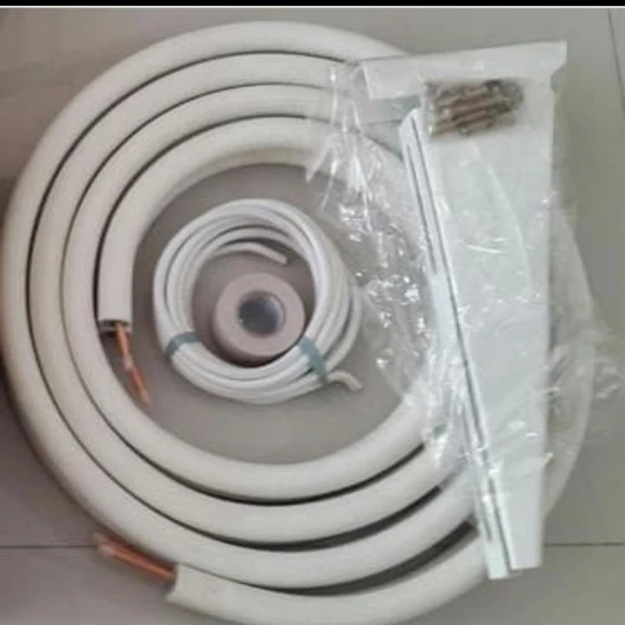 Paket Bahan AC khusus 1/2 - 1 PK 2m pipa 2m kabel breket dan stut pasang