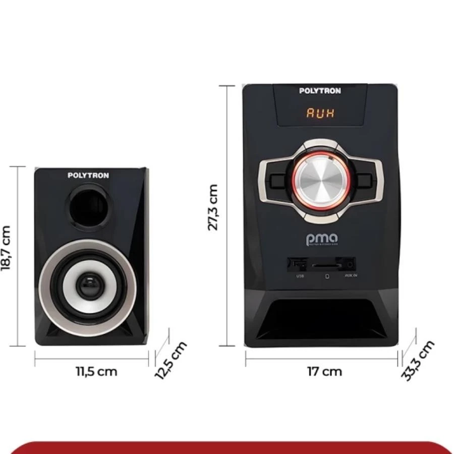 Speaker Aktif Usb Bluetooth Polytron PMA9321 PMA 9321 nEW