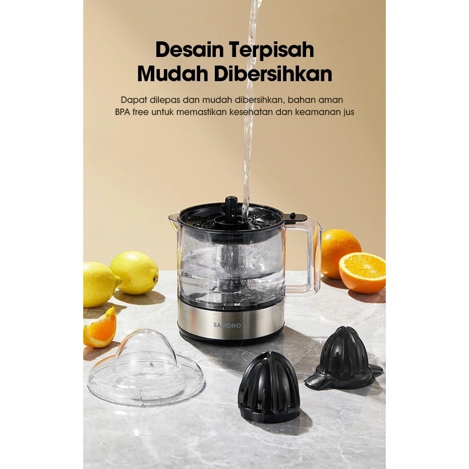 SAMONO Juicer Citrus juicer Press Pemeras Jeruk Elektrik Praktis 1 Liter SW-JCS30