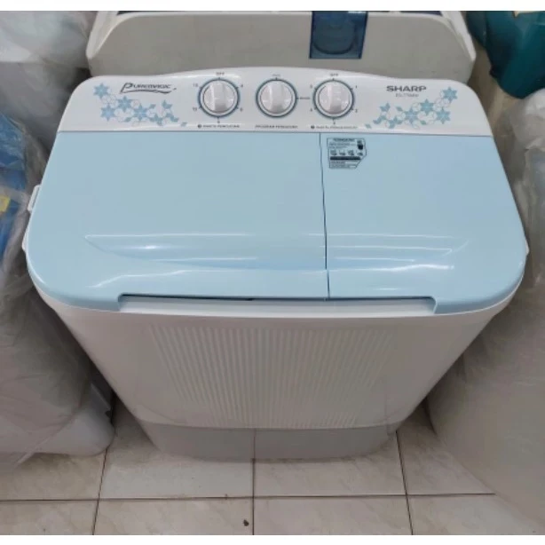 MESIN CUCI SHARP EST 70 MW 7 KG 2 TABUNG 70MW 7KG PURE MAGIC LOW