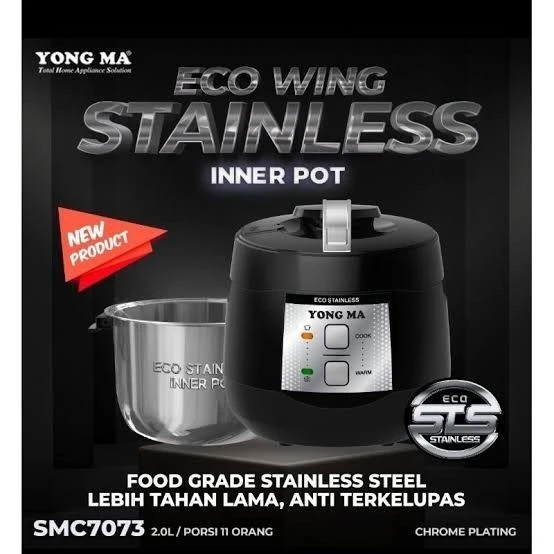 MAGIC COM YONGMA SMC4053 SMC 4053 INNER POT STAINLESS 2 LITER SMC7073 7073
