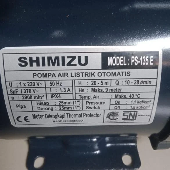 POMPA AIR SHIMIZU PS-135E 135 AUTO 125WATT