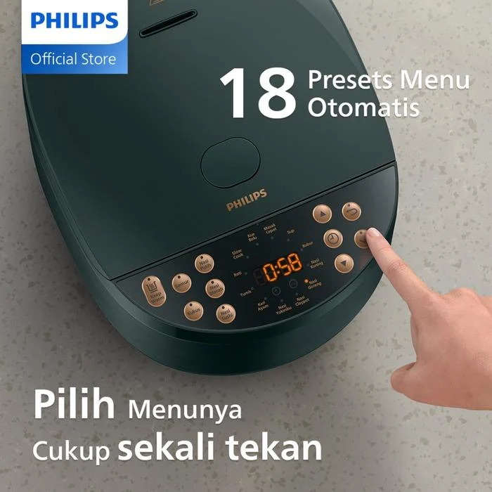 MAGIC COM PHILIPS HD4515/91 HD 4515/91 EMERALD GREEN 18 menu