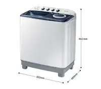 MESIN CUCI MANUAL SAMSUNG 8,5KG WT85H3210MB 8.5 Kg Air Turbo