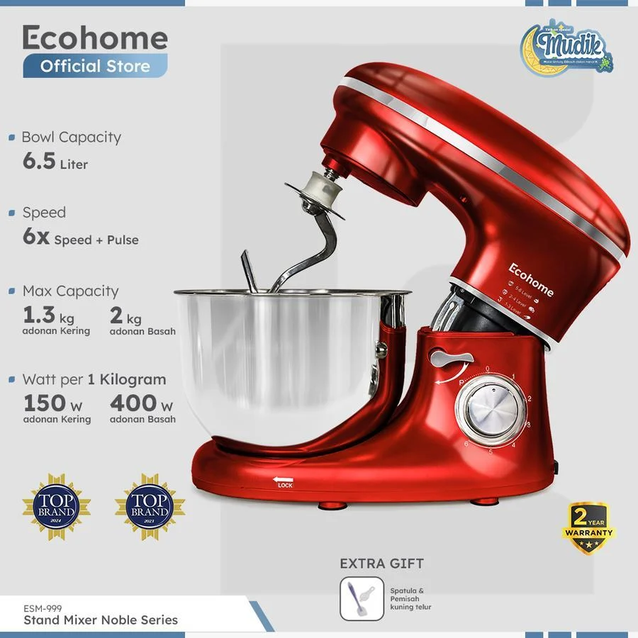 Ecohome Stand Mixer Noble Series ESM-999 Noble 6,5L ESM999
