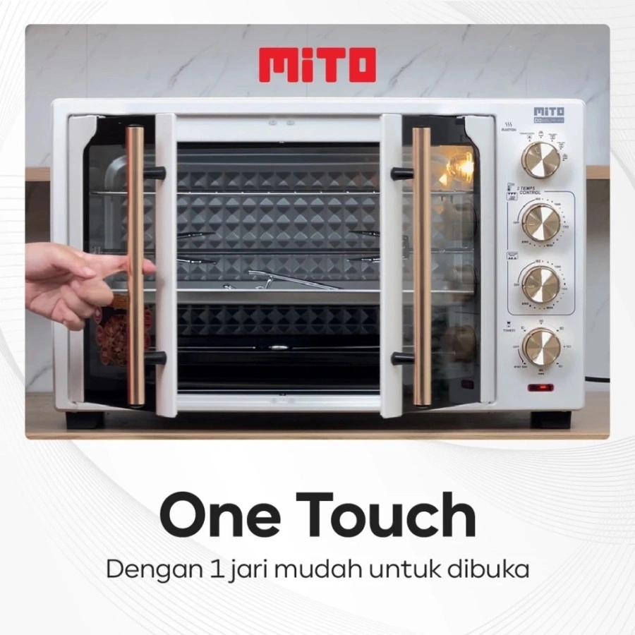 Oven Mito Electric MO300 Double Door 33L MO-300 Oven Listrik MO 300 Pemanggang Kue