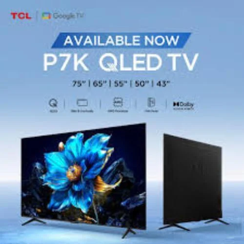 TCL QLED 43 Inch 43P7K 43 INCH - 4K Quantum Dot UHD TV - HVA PANEL SCREEN - HDR Brightness - Dolby Vision & DTX S - Uni-body - 60HZ