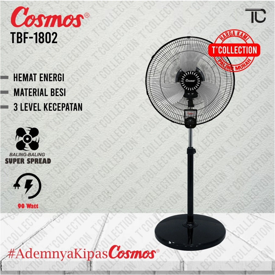 Cosmos Industrial Fan TBF1802 18 INCH 18TIF / Kipas Angin Besi Cosmos 18inch