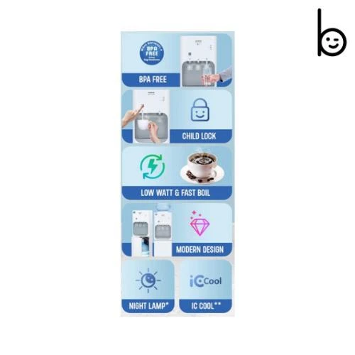 SANKEN DISPENSER HWD-CK30IC-WH HWD CK30IC WHITE galon bawah