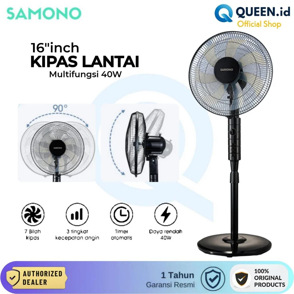 SAMONO SW-SF16B Wind Fan Kipas Angin 16