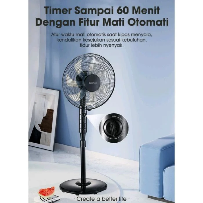 SAMONO SW-SF16B Wind Fan Kipas Angin 16