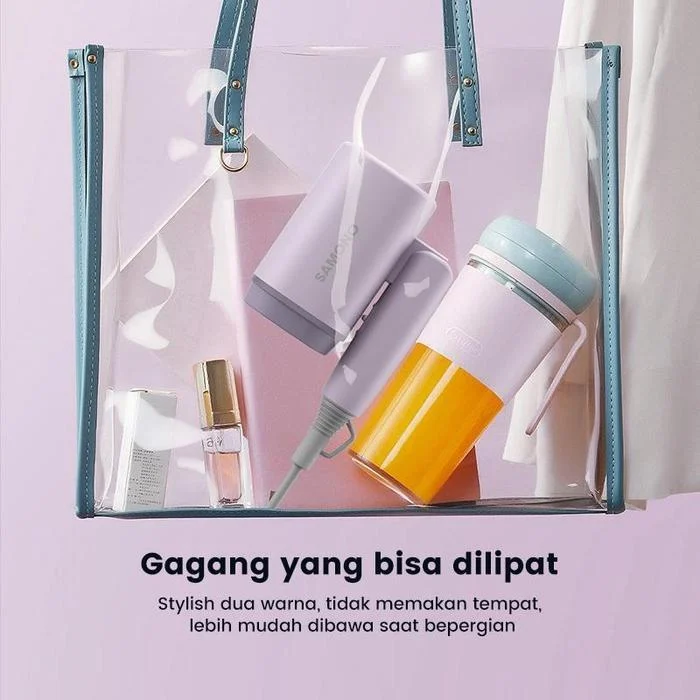 SAMONO Hair Dryer 400W Hemat Daya Cepat Kering Travel Friendly (SW-HD30) Box Ungu Pengering Hairdryer - SW-HD30 WHITE