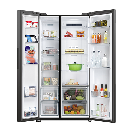 AQUA kulkas side by side AQUA INVERTER 540L AQR-695IM (GB) 695IM 2 PINTU REFRIGERATOR