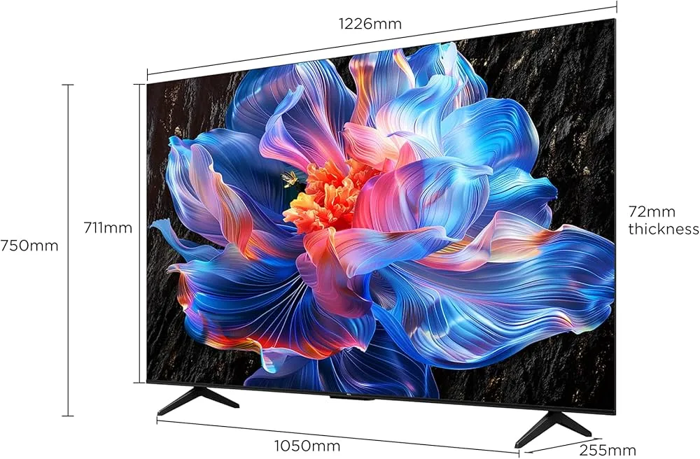 TCL 65P6K 4K UHD Smart Google Digital HDR TV Dolby Audio dengan AiPQ Processor & HVA Panel 65 Inch 3840 x 2160 Pixel