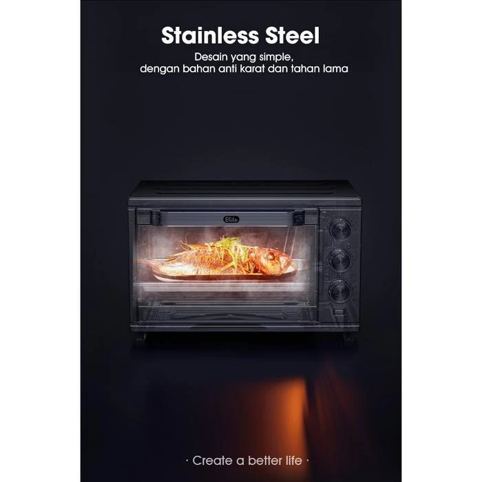 SAMONO Oven Listrik Low Watt 30 Liter Stainless Silver Pemanggang Serbaguna SW-EOS30