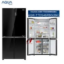 AQUA KULKAS SIDE BY SIDE AQR-TTD546RBG(BK)