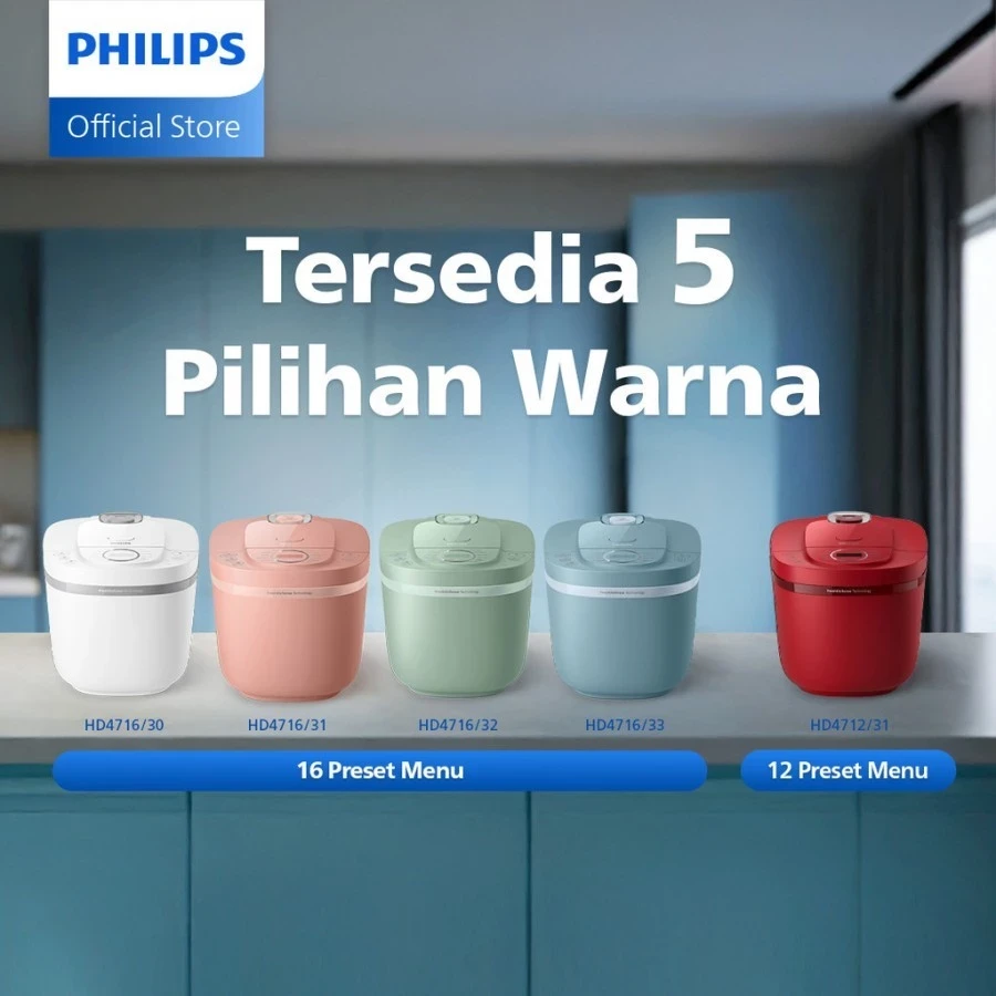 MAGIC COM PHILIPS RICE COOKER DIGITAL HD 4716 /90 HD716 /85 HD 4712 NEW HD4716 16 MENU