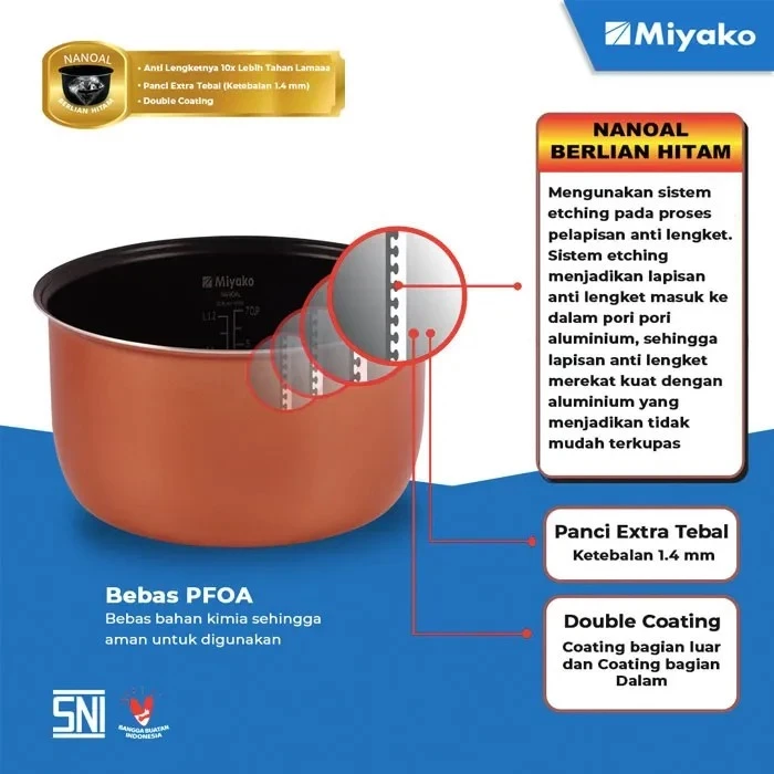 Rice Cooker Magic Warmer Plus Miyako MCM-512 CbhKapasitas 1.2L 512CBH mcm 512CBH