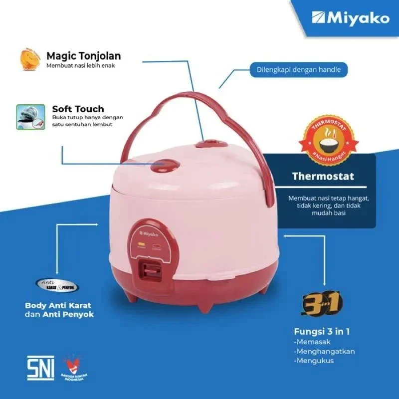 Rice Cooker Magic Warmer Plus Miyako MCM-512 CbhKapasitas 1.2L 512CBH mcm 512CBH