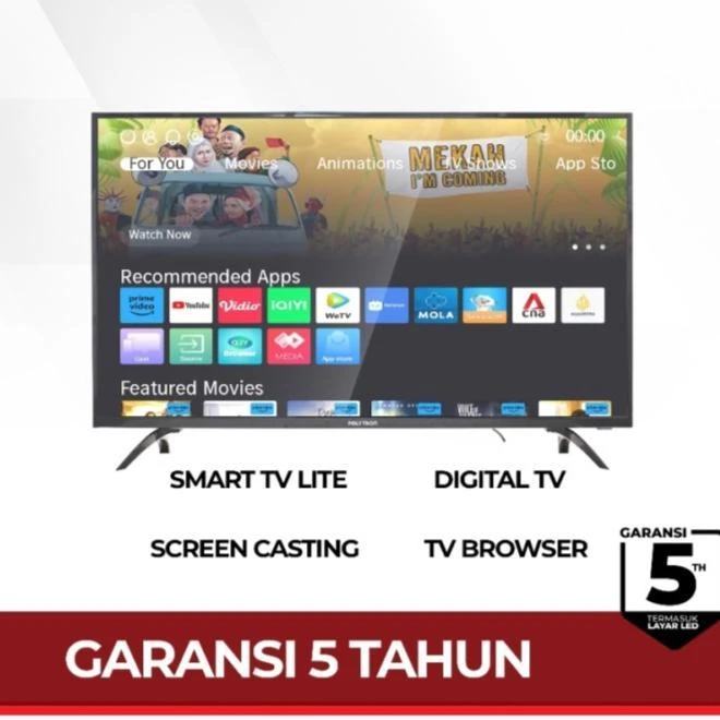 Polytron LED Digital TV 43' Full HD FHD USB Play PLD 43CV8869 SMART