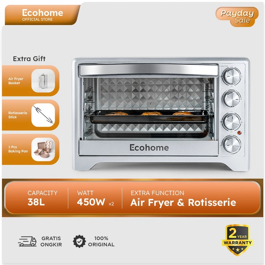 Ecohome Electric Oven Platinum EOP 777 EOP777 EOP-777 kapasitas 24L