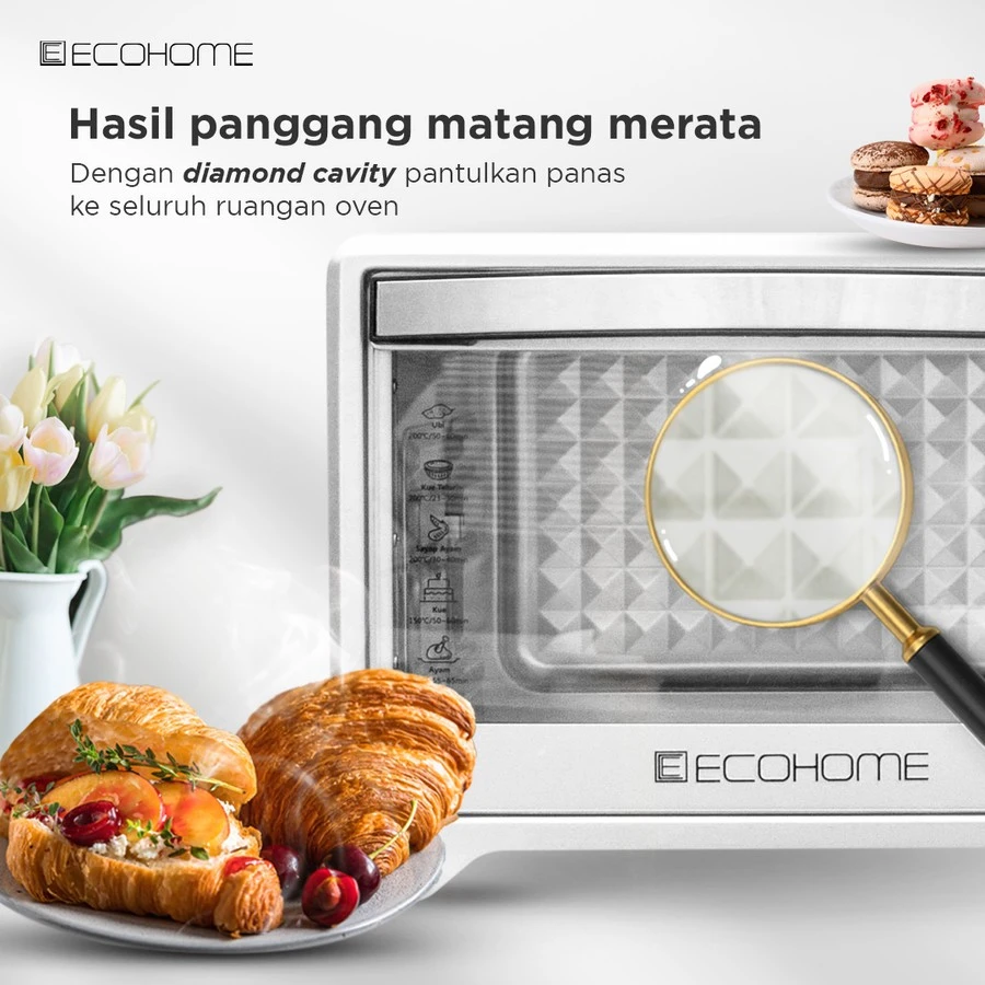 Ecohome Electric Oven Platinum EOP 777 EOP777 EOP-777 kapasitas 24L