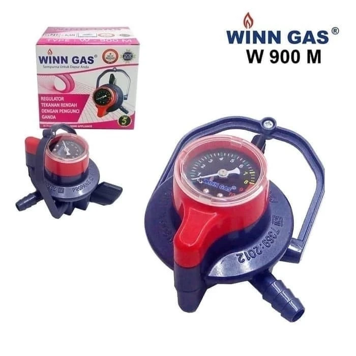 WINN GAS W 900MKepala Regulator Double Lock Meter W900M W-900M Regulator Saja