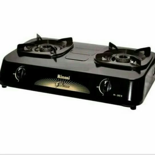 KOMPOR GAS RINNAI RI 302S RI-302 2TUNGKU Rinnai Kompor Gas 2 Tungku Ceflon Sun Burner - RI-302S / RI 302S / RI 302 S / RI302S