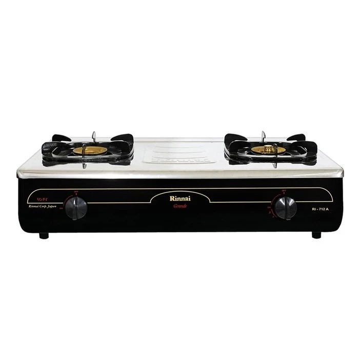 Kompor Gas Rinnai RI 712A RI-712A / RI 712A / RI 712 A / RI712A 2tungku rinnai 712 api lilin