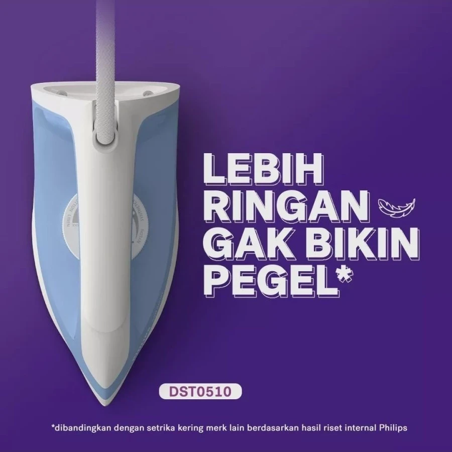 Setrika Philips DST0510 Low Watt 3x Lebih Cepat Panas SETERIKA PHILIPS DST 0510