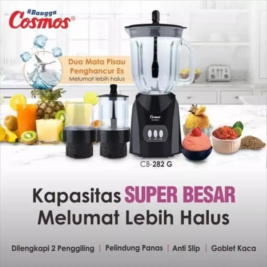 BLENDER COSMOS CB 282G  Gelas 2 Liter 380 Watt CB282G CB-282G