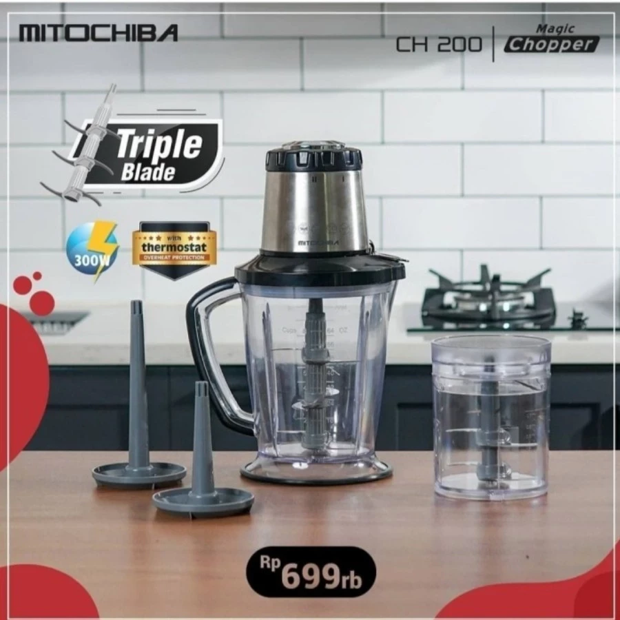 CHOPPER MITOCHIBA CH 200 FOOD PROCESSOR CH-200 CH200