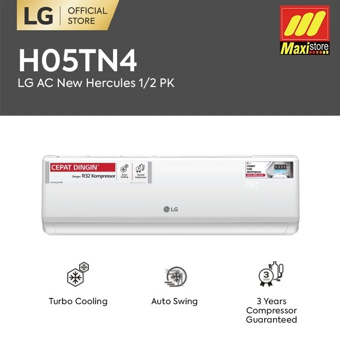 AC LG NEW Hercules 1/2 PK Turbo Cooling H05TN4 H 05tn4 UNIT saja 05pk split