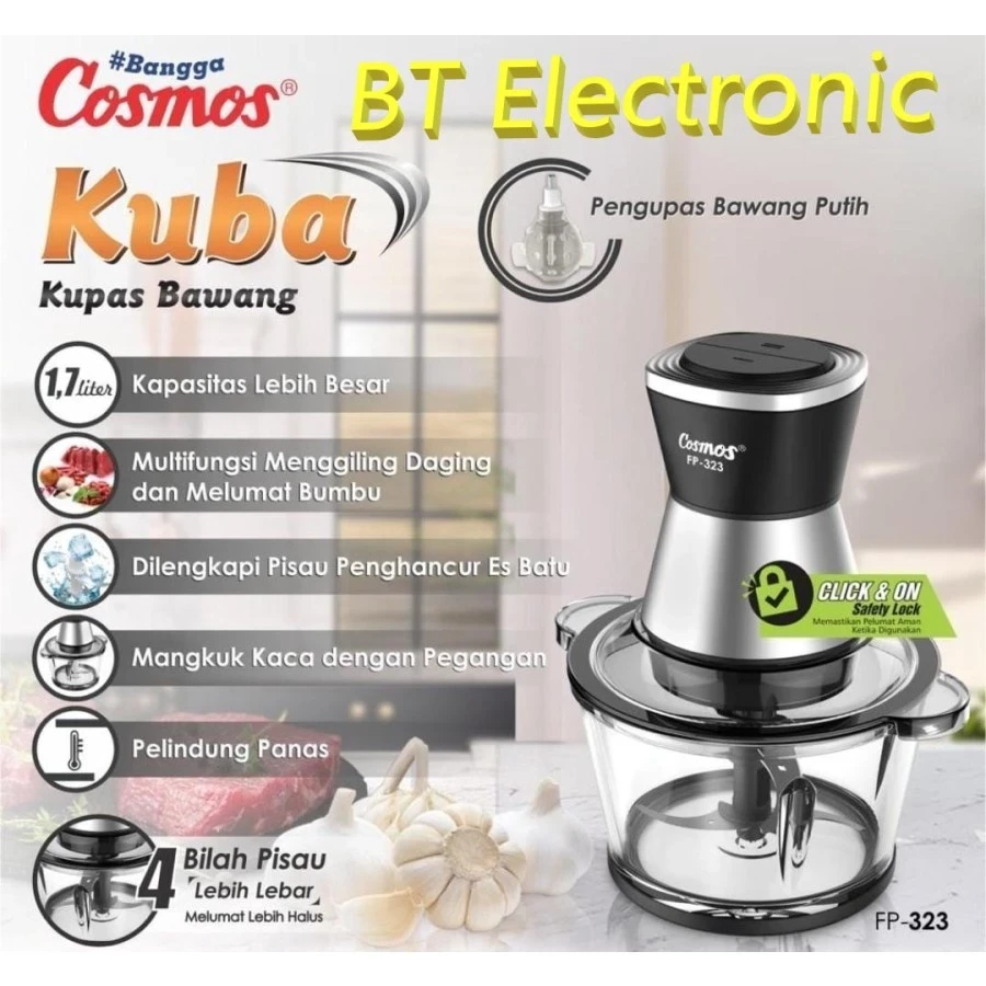 FOOD PROCESSOR COSMOS chopper cosmos FP323 FP-323 FP 323 1.7 LITER