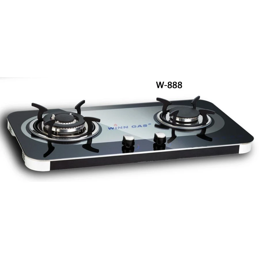 Kompor Gas Kaca Mewah Tanam Glass W888 W 888 Winn Gas 2 Tungku