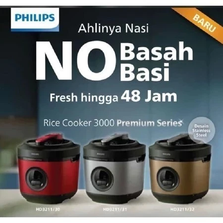 MAGIC COM PHILIPS HD3211 HD 3211 1,8 LITER PRO CERAMIC PREMIUM bakuhasenki