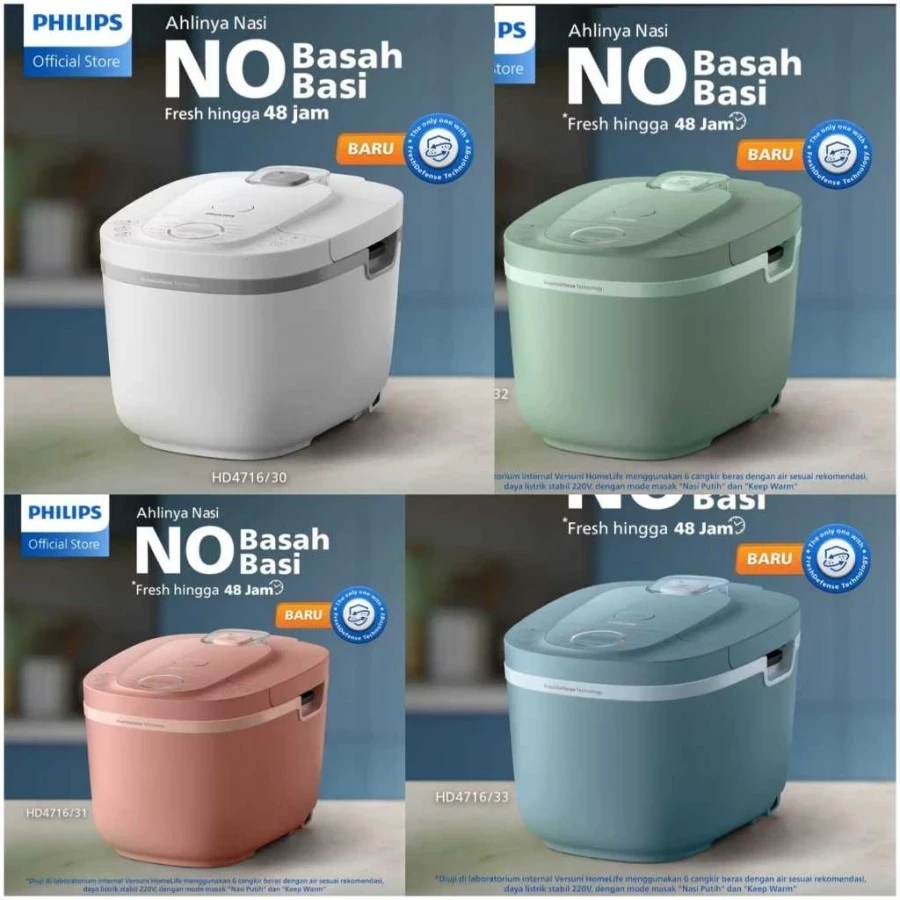 MAGIC COM PHILIPS RICE COOKER DIGITAL HD 4716 /90 HD716 /85 HD 4712 NEW HD4716 16 MENU