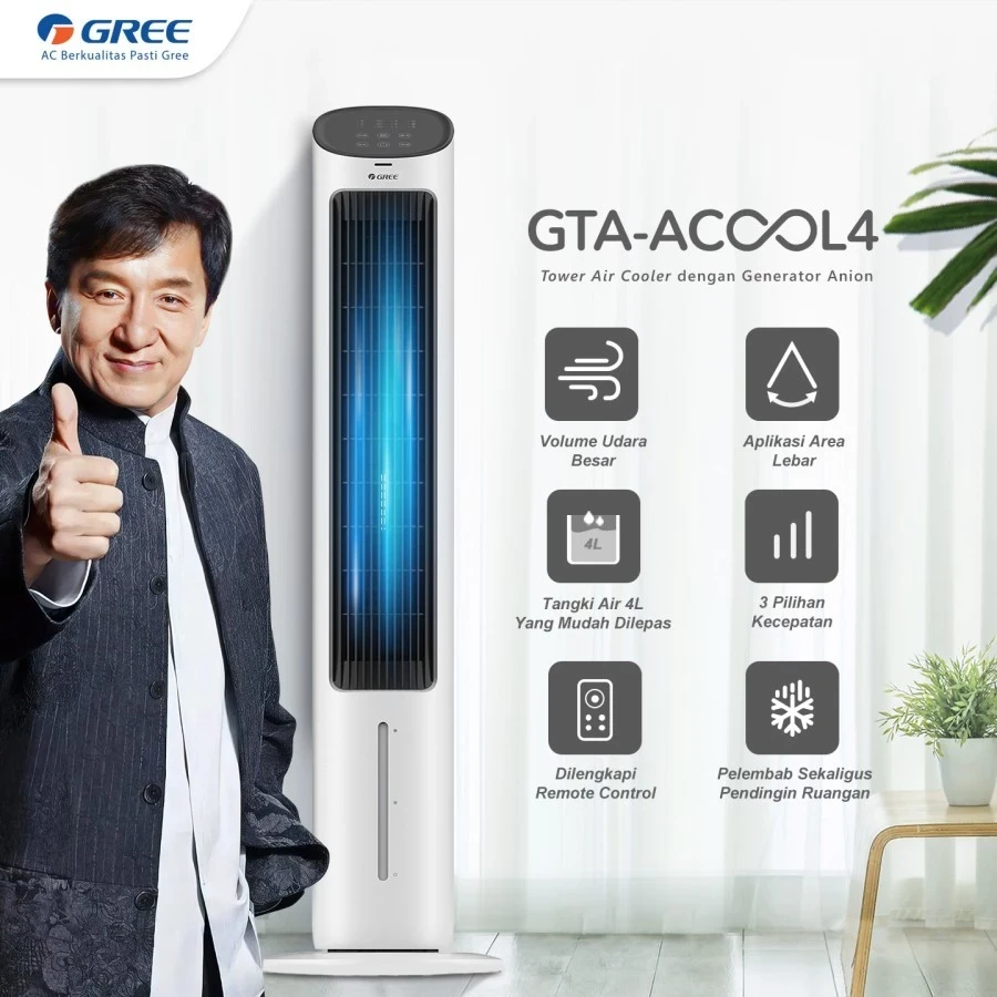 Air Cooler Pendingin Ruangan Gree GTA-ACOOL4 4liter acool4