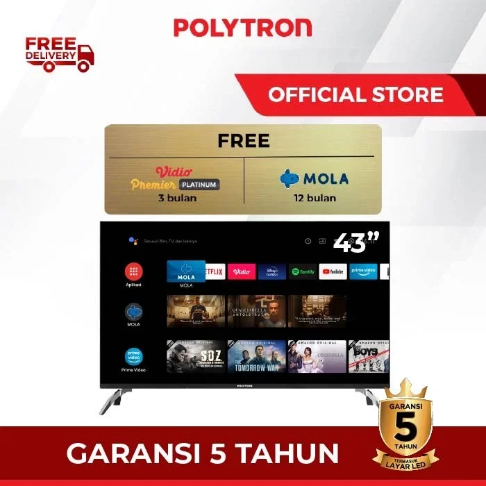 TV POLYTRON Smart Android TV 43