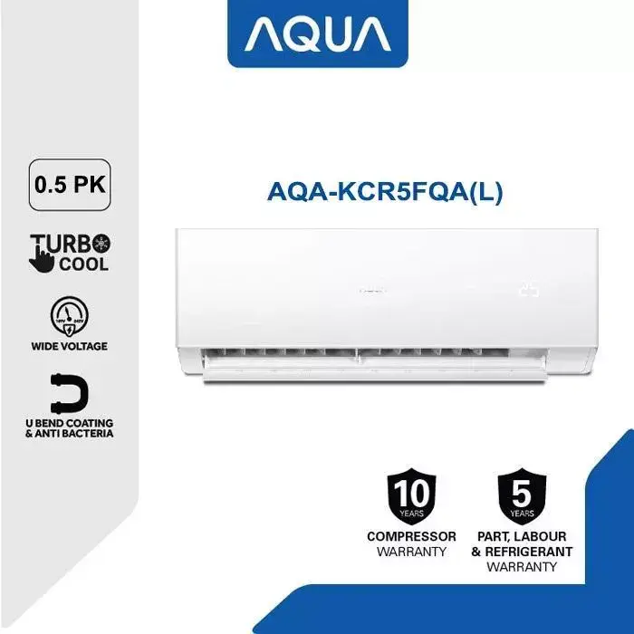 NEW AC AQUA JAPAN 0.5 PK Standard Split AQA-KCR5FQAL 1/2 PK KCR 5FQAL 05FQAL