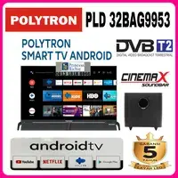 POLYTRON LED Smart Cinemax Soundbar LED TV 32 inch PLD 32BG9953 32BG9058 Smart ANDROID