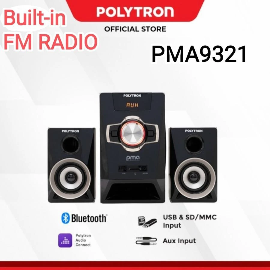 Speaker Aktif Usb Bluetooth Polytron PMA9321 PMA 9321 nEW