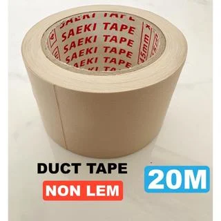 ducktape LAKBAN  LEM AC / DUCK TAPE NON LEM / ISOLASI NON LEM AC Merk SAEKI 20 meter