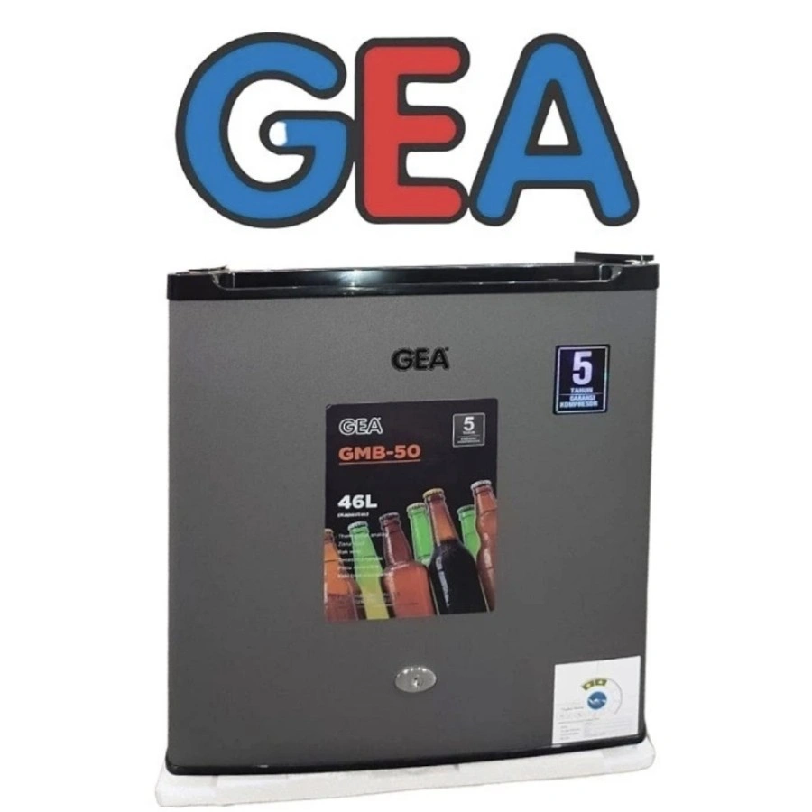 Kulkas Mini Bar Kos Hotel Portable GEA GMB50inox Minibar 46 Liter