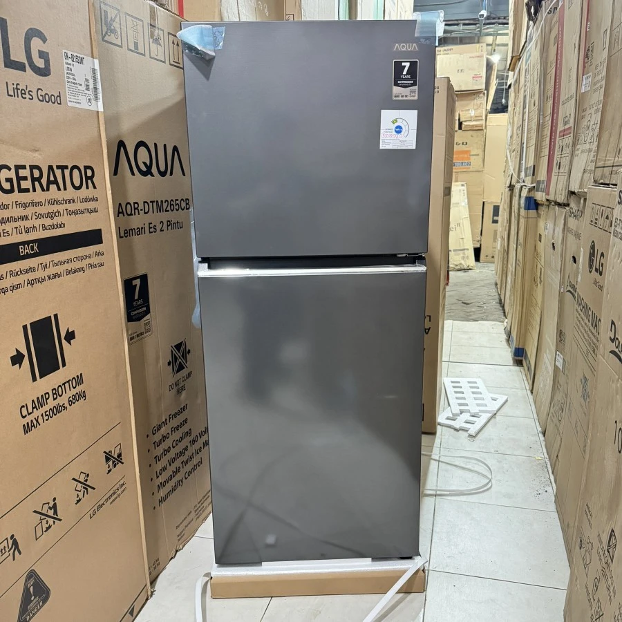 KULKAS AQUA JAPAN AQUA Kulkas 2 Pintu 190L AQR DTM245CBP / AQRDTM245CBP / AQR-DTM245CBP (DS) 245 DS 185 Liter Magic Neo - Turbo cooling