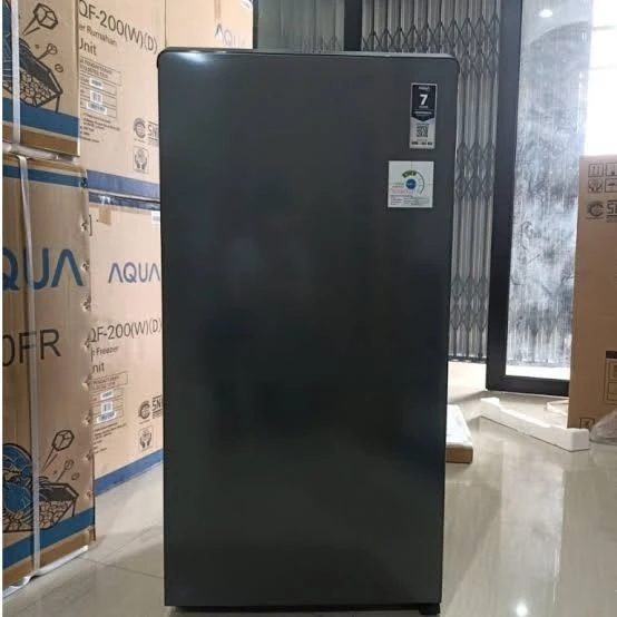 Kulkas AQUA 150L Low Voltage AQR-D185mds 185MDS AQRD185 POLOS SILVER